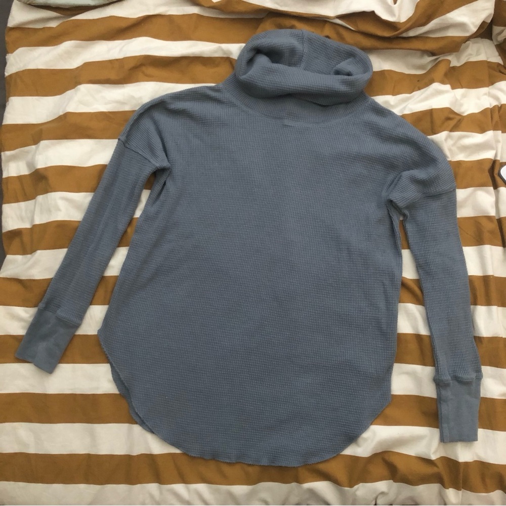 Babaton group thermal turtleneck Serene blue xs s read
